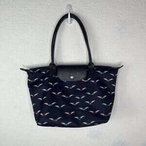 Longchamp Printed Le Pliage medium nylon tote bag Logo Novelty Print casual